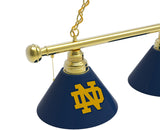 Notre Dame Billiard Lamp | ND 3 Shade Pool Table Light