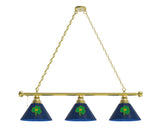 Notre Dame Billiard Lamp | UND Shamrock 3 Shade Pool Table Light