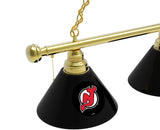 New Jersey Devils Billiard Light | NJ Devils 3 Shade Pool Table Light