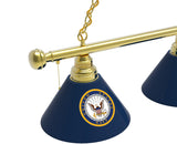 US Navy Billiard Lamp | US Navy 3 Shade Pool Table Light