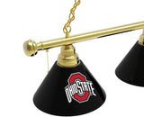 Ohio State Billiard Lamp | OSU Buckeyes 3 Shade Pool Table Light