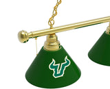 South Florida Billiard Lamp | USF Bulls 3 Shade Pool Table Light