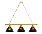 Virginia Military Institute Billiard Lamp | VMI 3 Shade Pool Table Light