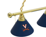Virginia Billiard Lamp | UVA Cavaliers 3 Shade Pool Table Light