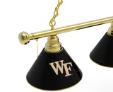 Wake Forest Billiard Lamp | WFU Demon Deacons 3 Shade Pool Table Light