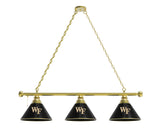 Wake Forest Billiard Lamp | WFU Demon Deacons 3 Shade Pool Table Light