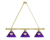 Washington Billiard Lamp | UW Huskies 3 Shade Pool Table Light