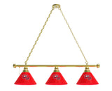 Western Kentucky Billiard Lamp | WKU 3 Shade Pool Table Light