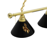 Wyoming Billiard Lamp | UW Cowboys 3 Shade Pool Table Light