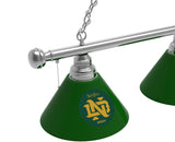 Notre Dame Vintage Billiard Lamp | Fighting Irish 3 Shade Pool Table Light