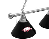 Arkansas Razorbacks 3 Shade Billiard Table Light