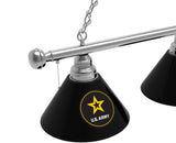 US Army Billiard Lamp | US Army 3 Shade Pool Table Light