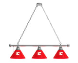 Calgary Flames 3 Shade Billiard Table Light