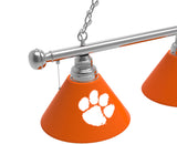 Clemson Tigers 3 Shade Billiard Table Light