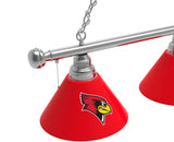 Illinois State Redbirds 3 Shade Billiard Table Light