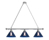 Illinois Fighting Illini 3 Shade Billiard Table Light