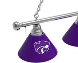 Kansas State Wildcats 3 Shade Billiard Table Light