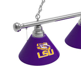 Louisiana State Tigers 3 Shade Billiard Table Light
