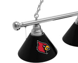 Louisville Cardinals 3 Shade Billiard Table Light