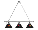 Louisville Cardinals 3 Shade Billiard Table Light