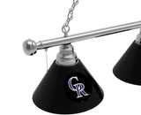Colorado Rockies 3 Shade MLB Baseball Billiard Table Light