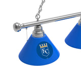 Kansas City Royals 3 Shade MLB Baseball Billiard Table Light