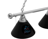 Miami Marlins 3 Shade MLB Baseball Billiard Table Light