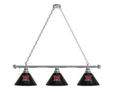 Miami of Ohio Billiard Light | MOH RedHawks 3 Shade Pool Table Light