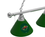 Minnesota Wild Billiard Light | Minnesota Wild 3 Shade Pool Table