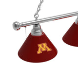 Minnesota Billiard Light | UM Gophers 3 Shade Pool Table Light