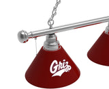 Montana Billiard Light | UM Grizzlies 3 Shade Pool Table Light
