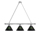 North Dakota State Billiard Light | NDSU Black 3 Shade Pool Table Light