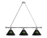 North Dakota State Billiard Light | NDSU Black 3 Shade Pool Table Light