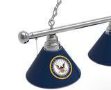 US Navy Billiard Lamp | US Navy 3 Shade Pool Table Light