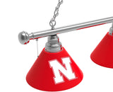Nebraska Billiard Light | Cornhuskers 3 Shade Pool Table Light