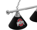 Ohio State Billiard Lamp | OSU Buckeyes 3 Shade Pool Table Light