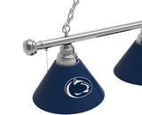 Penn State Billiard Lamp | PSU Nittany Lions 3 Shade Pool Table Light