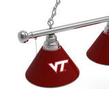 Virginia Tech Billiard Lamp | VT Hokies 3 Shade Pool Table Light