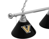 Vanderbilt Billiard Lamp | VU Commodores 3 Shade Pool Table Light