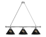 Wake Forest Billiard Lamp | WFU Demon Deacons 3 Shade Pool Table Light