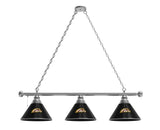 Western Michigan Billiard Lamp | WMU Broncos 3 Shade Pool Table Light