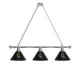 Wyoming Billiard Lamp | UW Cowboys 3 Shade Pool Table Light