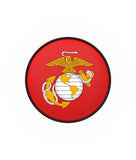 Traditional Red and Yellow U.S. Marine Corps Bar Stool Seat Cover | U.S. Marine Corps Bar Stool Cover