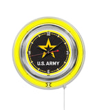 15" United States Army Neon Clock