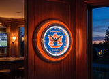 15" Auburn Tigers Neon Clock