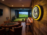 Appalachian State University Black Case Neon Clock
