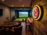 Arizona State University (Sparky) Black Case Neon Clock