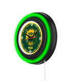 Baylor University Black Case Neon Clock