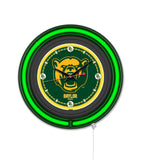 Baylor University Black Case Neon Clock