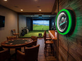 Bemidji State University Black Case Neon Clock